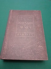 Della Corte e Gatti - Dizionario di musica 1945 Paravia