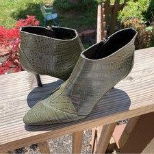 Zara Green Faux Leather Python