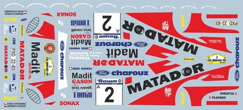 Decals ford escort rs - ford,