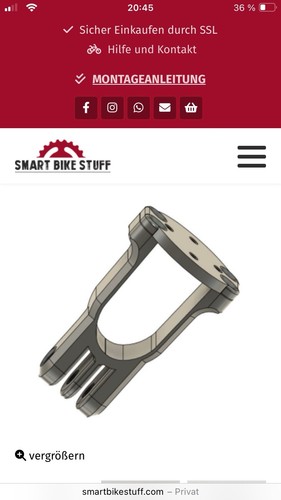 Supporto gopro per canyon gear - supporto,