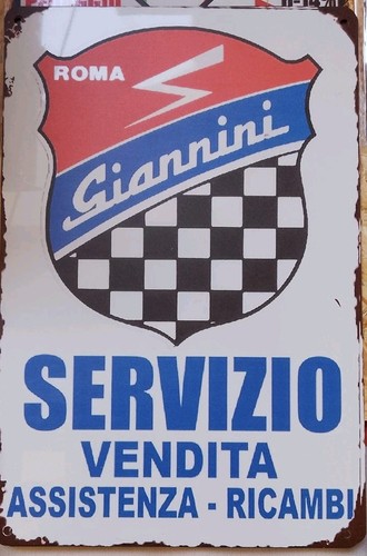Replica cartello giannini - cartello,