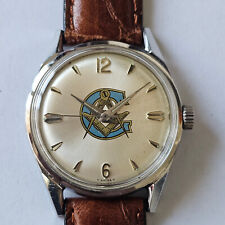 WINTON WATCH Co.-ACCIAIO-MANUALE-CASSA A VITE-MASSONICO-CAL.MARNIC WATCH-FHF 72