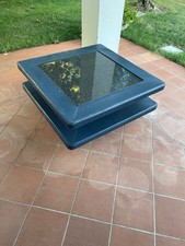TAVOLINO  DA SALOTTO ANNI 80 BASE APPOGGIO IN GRANITO  95x95x40 USATO