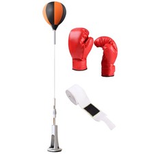 Reflex Punching Bag Boxing Speed Trainer Height Adjustable Stable 
