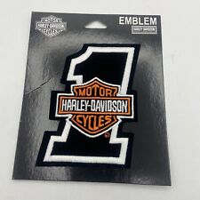 Harley Davidson Moto Numero 1 Uno Patch HD Cappello Gilet Giacca Distintivo 4"
