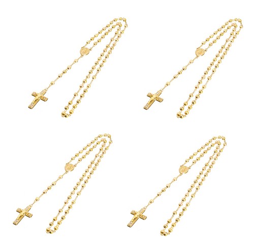 Collana uomo pezzi rosario - uomo, 4