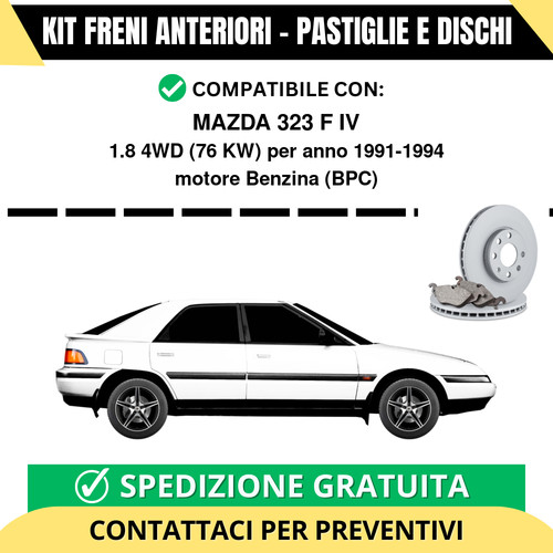 Kit freni anteriori - kit, 323