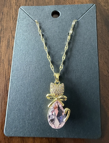 Collana con ciondolo gatto - ,