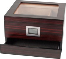 Humidor ebano opaco / cassetto