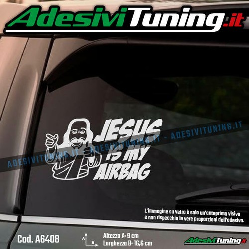 Adesivo jesus airbag - jesus,