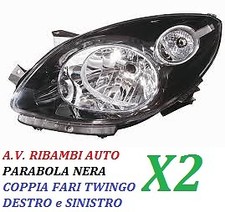 COPPIA FARI FANALE PROIETTORE ANTERIORE SX - DX RENAULT TWINGO DAL 2007 AL 2012