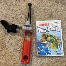 Nintendo Wii Rapala: We Fish with Rod & Reel CIB testato e funzionante 