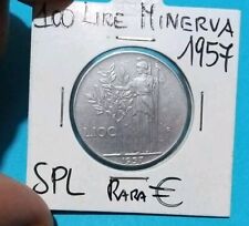100 lire 1957 SPL (3) Ottimi Campi E Rilievi Rara Sigillata Oblo COMPRA SUBITO 
