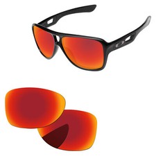Lenslog Fire Red Polarized Replacement Lenses For-Oakley Dispatch 2 OO9150