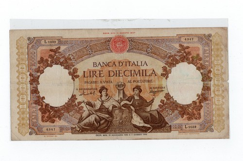 Banconota lire diecimila - banconota,