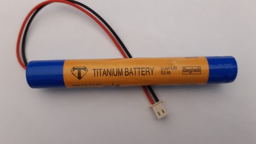 Beghelli titanium battery pila - battery,