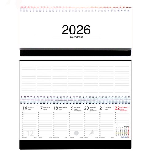 Agenda 2026 settimanale