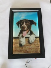 Pubblicità Quadro luminoso anni 80/90 in plastica con disegno  