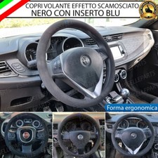 COPRIVOLANTE EFFETTO CAMOSCIO CON INSERTO BLU PER FIAT FIORINO III