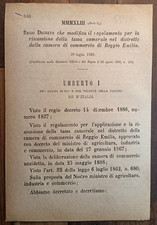 REGGIO EMILIA 1888 REGIO