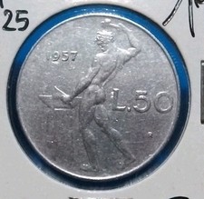 50 LIRE 1957 QSPL (2) RARA