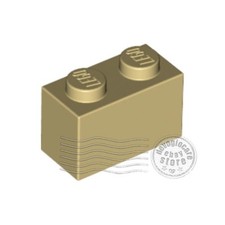6x LEGO 3004 Mattoncino 1x2