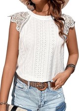 Blusa Donna Estiva Top Pizzo