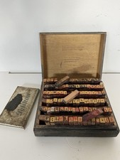 Timbri Antichi Lettere Numeri Punteggiatura Con Scatola Anni 50