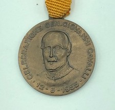 Medaglia in bronzo Celebrazione Gen. G. Cavalli - Novara 1955
