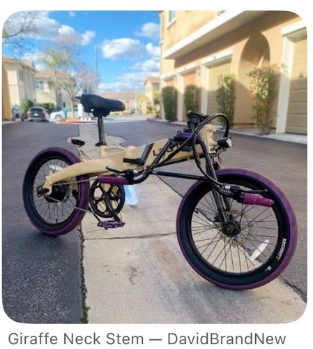 Manubrio bmx collo giraffa - manubrio,