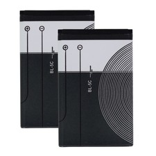 2 x Batteria Li-Ion BL-5C per