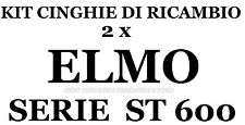  KIT CINGHIE DI RICAMBIO 2 x PROIETTORE SUPER 8 mm ELMO ST 600 D MO-M-MO-DM ★