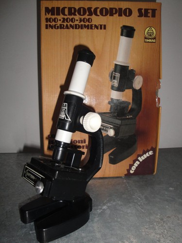 Microscopio giocattolo vintage - microscopio,