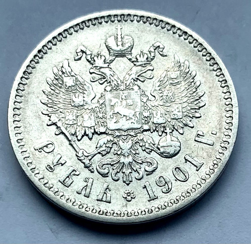 Rublo 1901 zar - (Ф·3), ✵