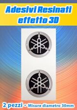 2 Adesivi YAMAHA Resinati effetto 3D - diametro 30mm