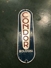 TARGHETTA BADGE STEMMA LOGO VINTAGE-CONDOR BOLOGNA G.A. BICI BICICLETTE EPOCA