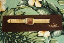 RARO OROLOGIO BRACCIALE AUTOMATICO NSA ZENITH ORO RESPIRATORE JFK DATA QUADRANTE CASSA SET