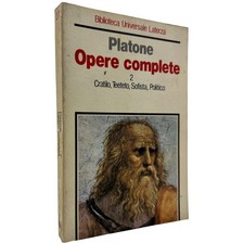 Platone Opere complete vol 2 Cratilo Teeteto Sofista Politico Laterza 1984