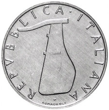 5 LIRE 1975 - DELFINO E TIMONE - REP. ITALIANA - FDC UNC - da rotolino