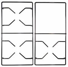 Kit 2 Griglie per Cucina Piano Cottura SMALVIC 3 Fuochi con Piastra Elettrica