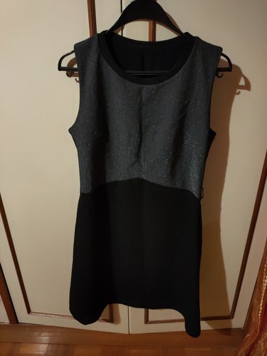 Abito vestito corto nero - corto, m