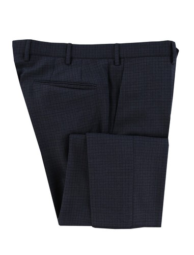 Pantaloni lana righe blu - in,