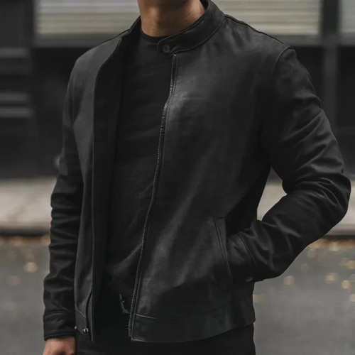 Giacca uomo pelle - , scamosciata