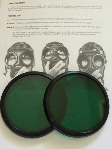 S10 gas mask respirator green - gas,