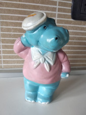 BURGHY IPPOPOTAMO SALVADANAIO VINTAGE blu azzurro maglietta cappello MC Donald's