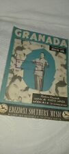 Spartito GRANADA Agustin LARA 1932 Mario Lanza nel Film "DA QUANDO SEI MIA"