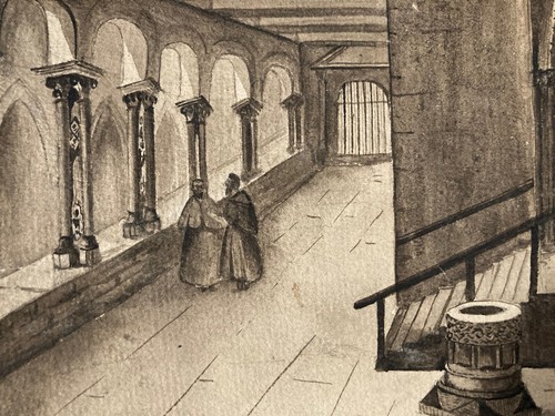 Bella disegno mano inchiostro - disegno,
