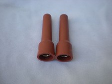 2 Pipetta Antidisturbo Radio in Bachelite per Candele per FIAT 500 600 EPOCA