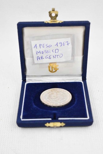 Moneta peso messico argento - moneta, 1