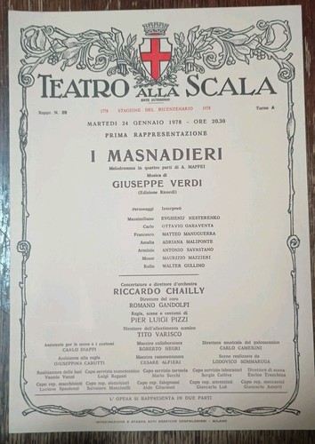 Locandina teatro alla scala - teatro,
